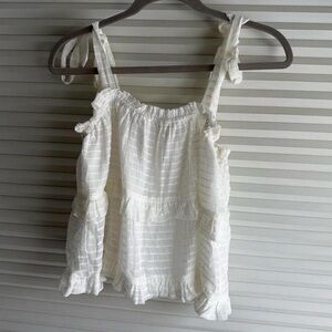 Altard State White Flowy Top
